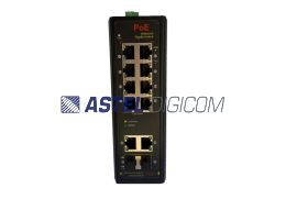 INDUSTRIAL MEDIA CONVERTERS UNMANAGED 8 PORT POE FULL GIGABIT 