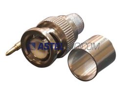 BNC Male Crimp type 75 Ohms for RG-11 Cables