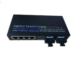 Media Converter 4 Port Ethernet to Fiber Gigabit Dual Fiber